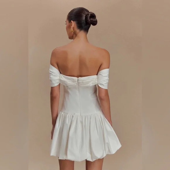 Meshki Giovanna Off-Shoulder mini dress NWT - Picture 4 of 4